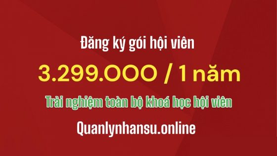 Đăng ký hội viên 1 năm cho Quanlynhansu.online