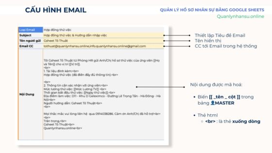 Hệ thống Quản lý Hồ Sơ Nhân sự Trên Google Sheets
