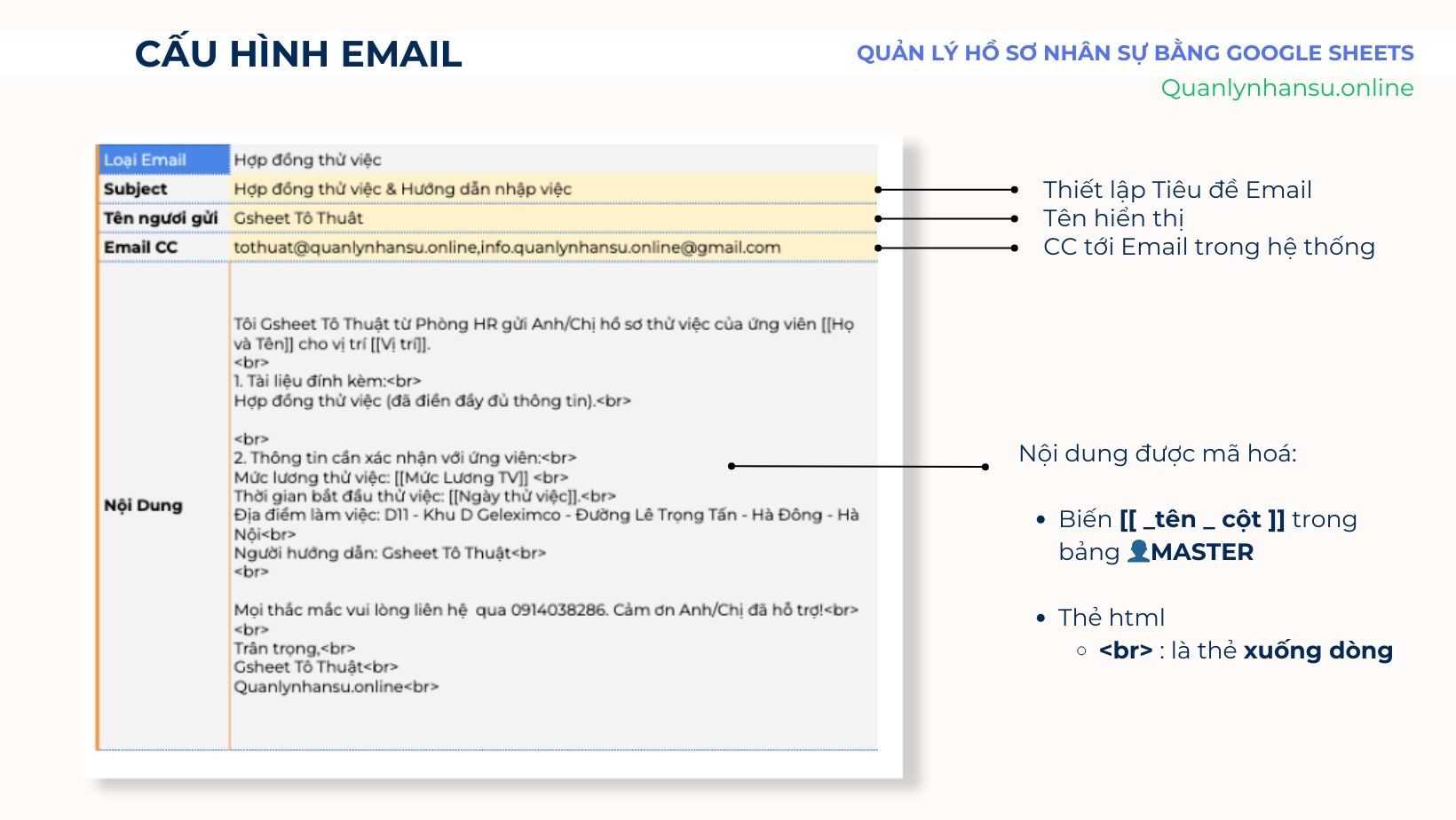 Hệ thống Quản lý Hồ Sơ Nhân sự Trên Google Sheets