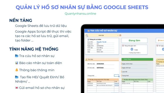 Hệ thống Quản lý Hồ Sơ Nhân sự Trên Google Sheets