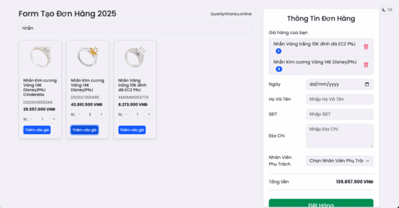 Web - Tạo Đơn Hàng Tự Động trên Google Sheet & Google Apps Script