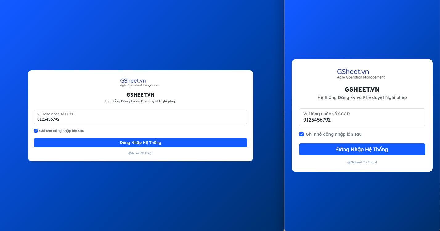 Giải pháp quản lý hệ thống nghỉ phép tự động qua web app với Google sheets và Google Apps script